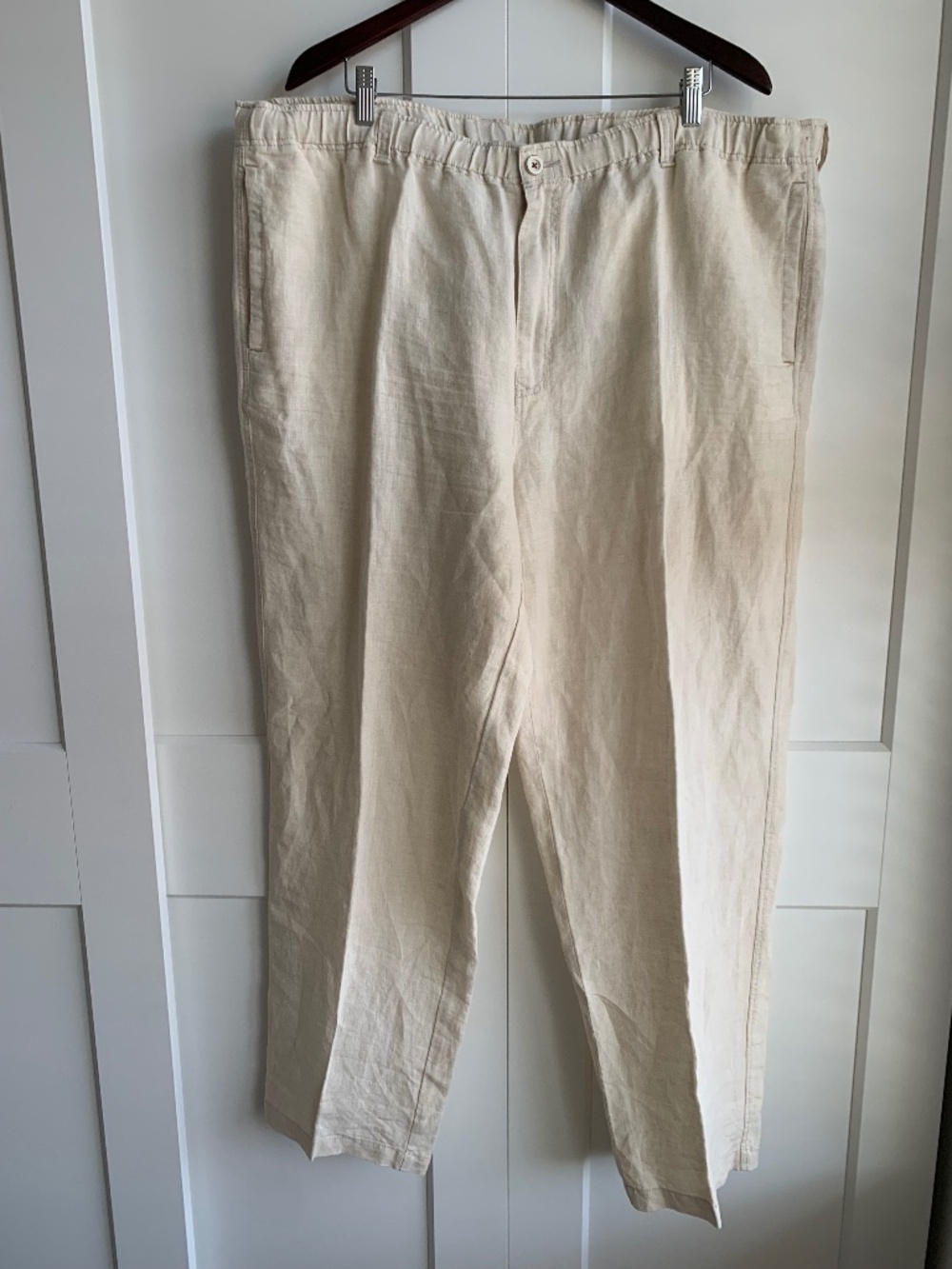 Tommy Bahama Relax 100% Linen On The Beach Pant OffWhite  Men's size 2XB